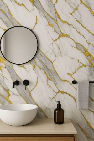 Alabaster Marble Wall Panel – 2400×1000×10mm