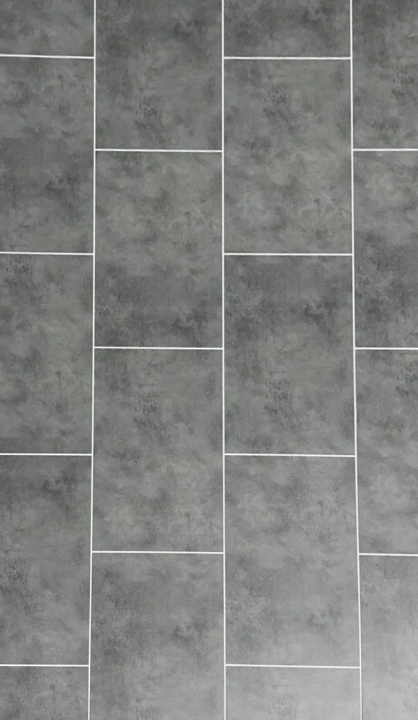 Light Concrete PVC Tile Cut Wall Panel – 2700×250×8mm