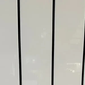 White Black Chrome PVC Ceiling Panel – 2700×250×8mm