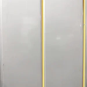 White Gold Chrome PVC Ceiling Panel – 2700×250×8mm