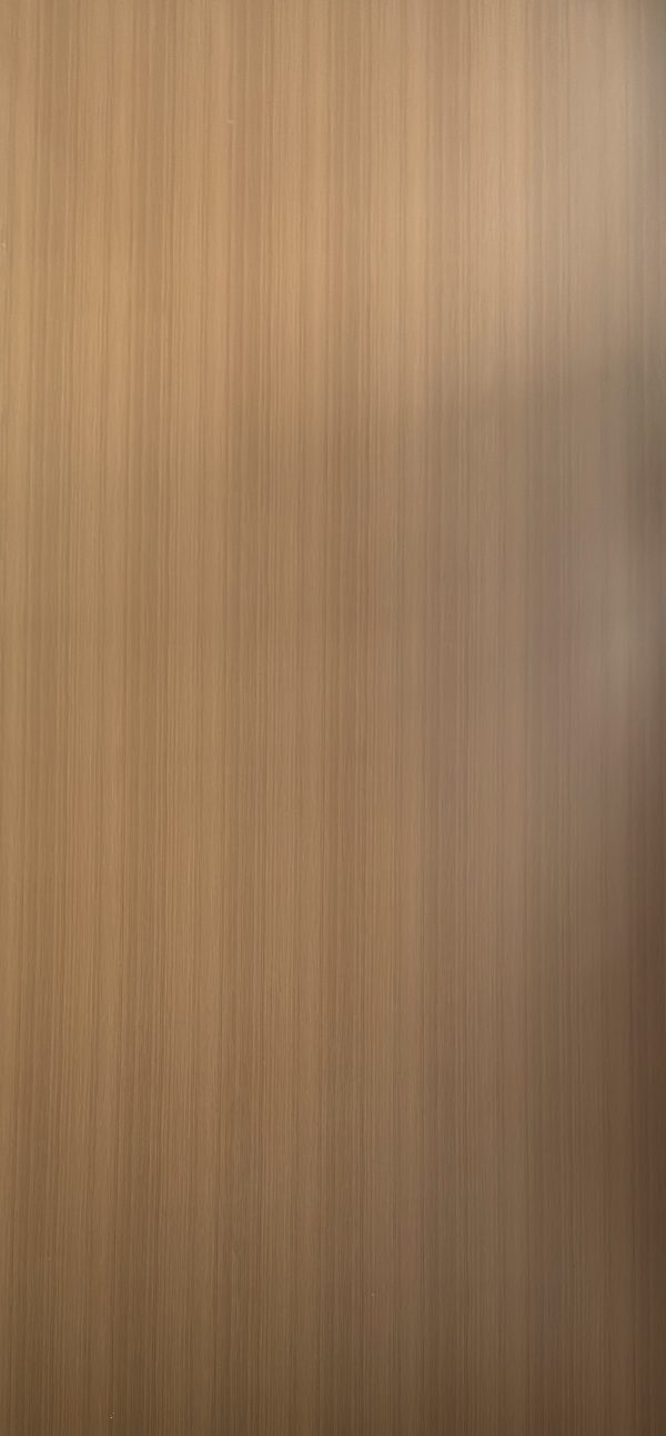 Lamination Bronze Brushed Wood PVC Wall Panel – 2400×1000×10mm