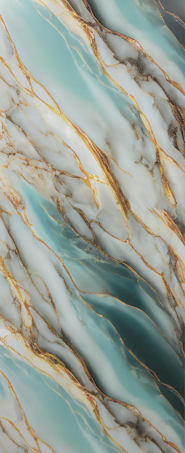 Ocean Jade Gold Wall Panel – 2400×1000×10mm