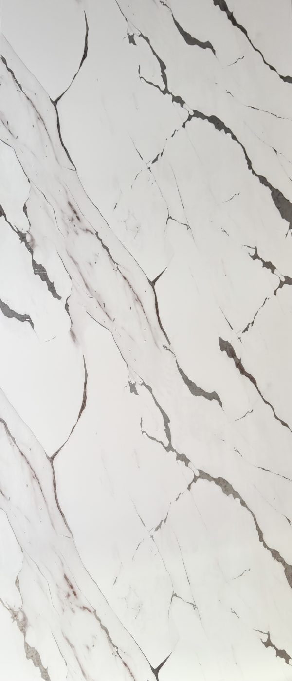 Oro Silver Marble Wall Panel – 2400×1000×10mm