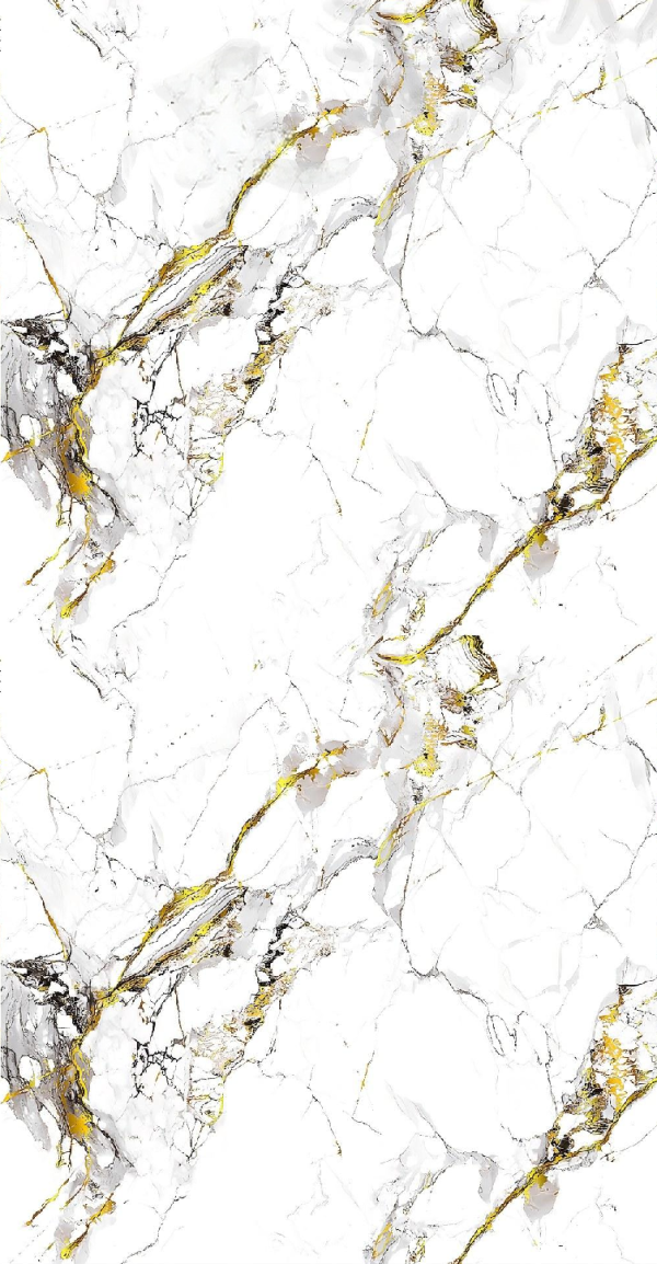 Bold Gold Marble Wall Panel – 2400×1000×10mm