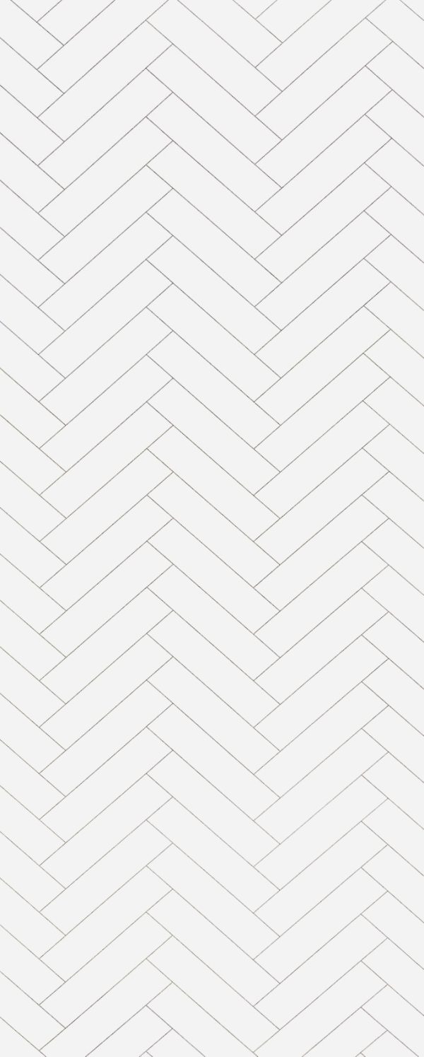(Continuous) Herringbone White Wall Panel – 2400x1000x10mm